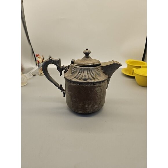 Antique Manning Bowman & Co Victorian Silver Plated TEA POT 1899 Patent - Picture 1 of 16